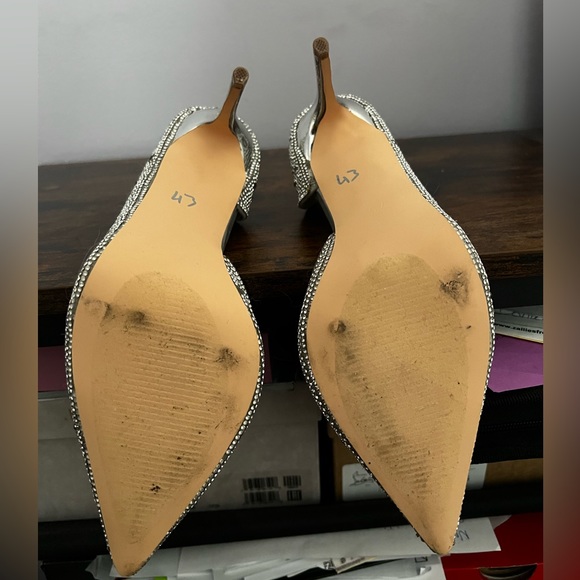 Silver glitter Steve Madden heels - Picture 4 of 4